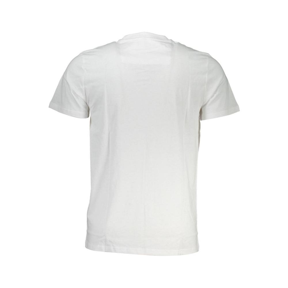 Cavalli Class White Cotton T-Shirt Cavalli Class