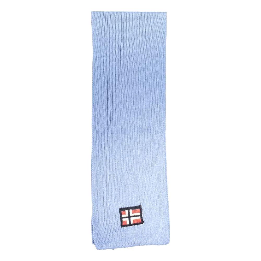 Norway 1963 Light Blue Acrylic Scarf Norway 1963