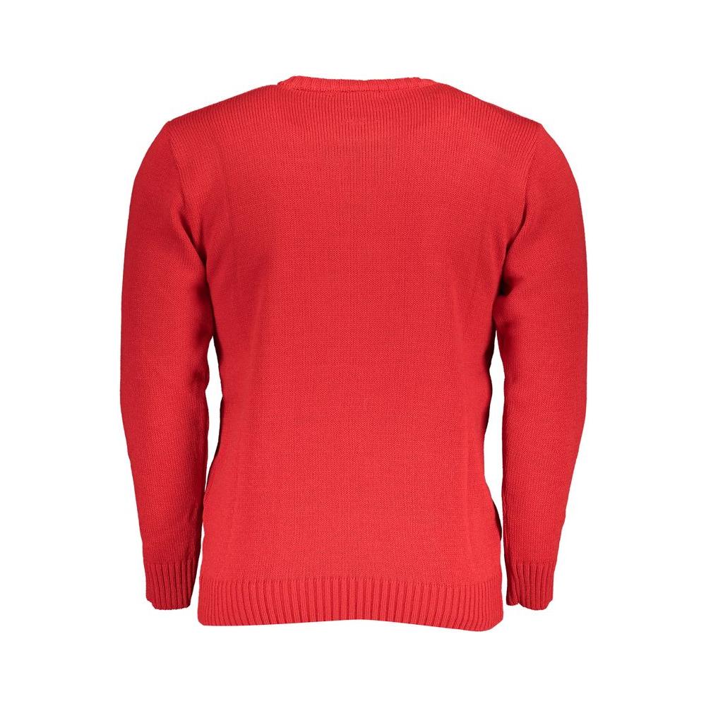 U.S. Grand Polo Red Fabric Sweater U.S. Grand Polo