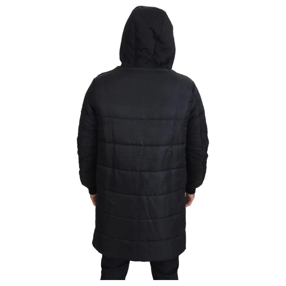 Dolce & Gabbana Black Nylon Hooded Parka Coat Winter Jacket 1728,67345645728,Black,Clothing,Dolce & Gabbana,IT46 | S,Jackets & Coats - Clothing,Jackets - Men - Clothing,Material: 80% Nylon 20% Cotton,Men,Parkas - Jackets & Coats - Clothing,Preowned / Defe