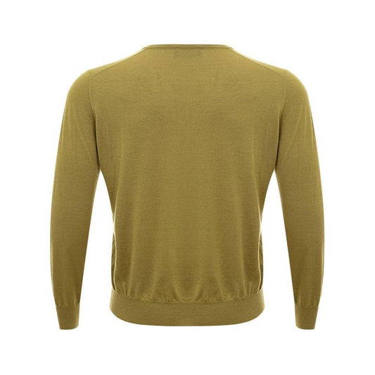 Gran Sasso Elegant Green Cashmere Sweater for Men Gran Sasso