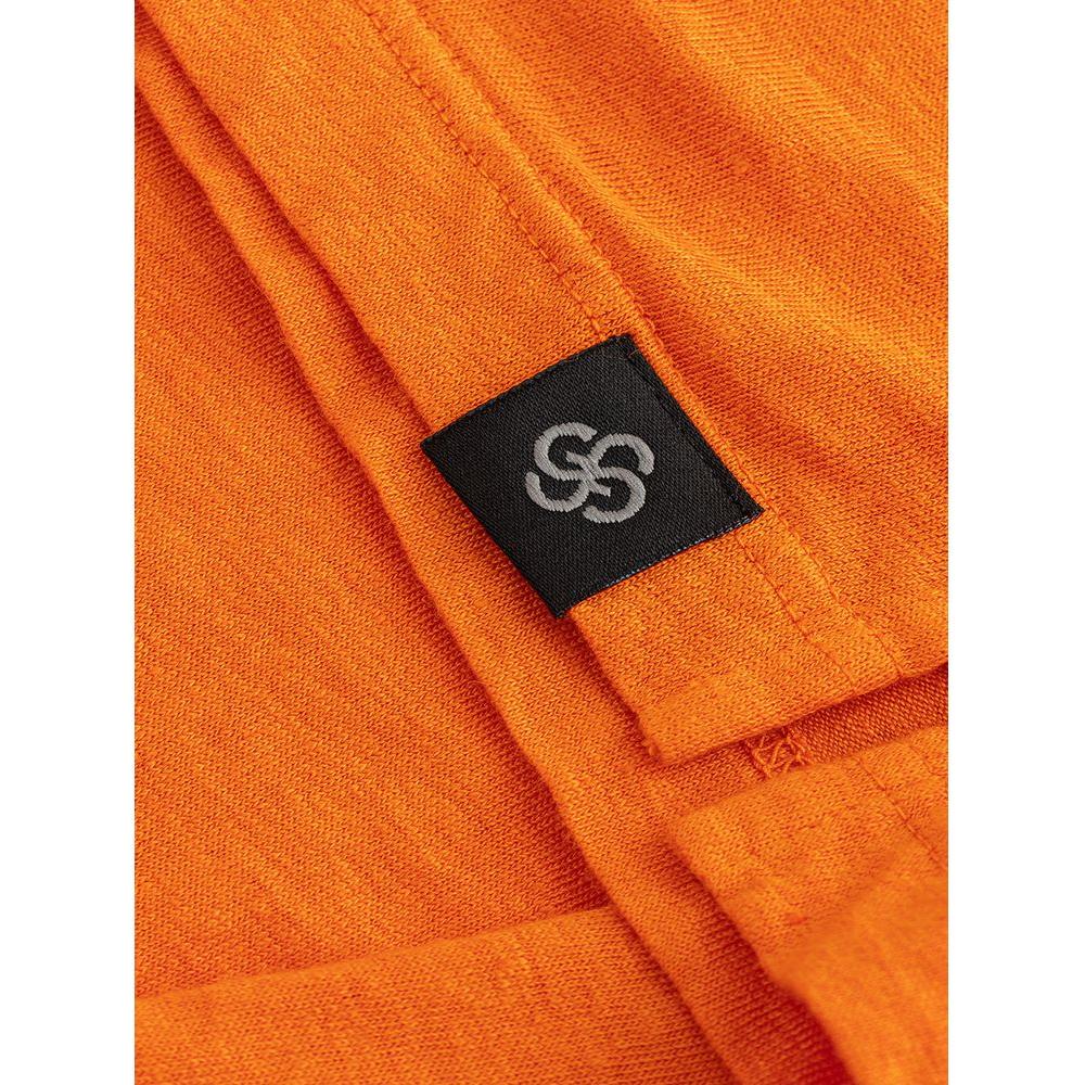 Gran Sasso Elegant Orange Linen Polo Shirt Gran Sasso