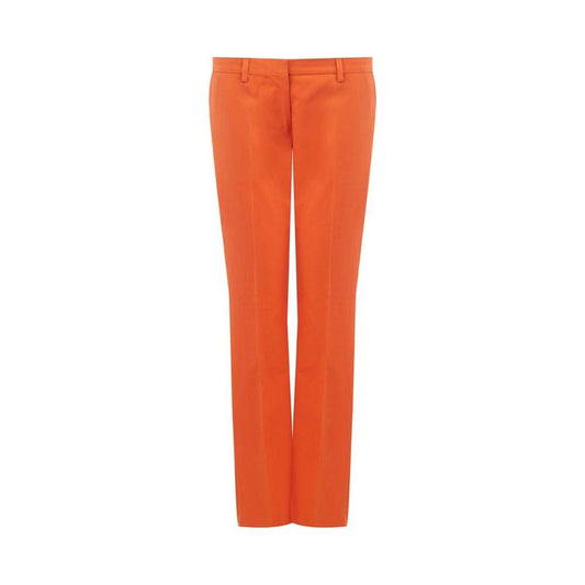 Lardini Elegant Cotton Orange Pants Lardini