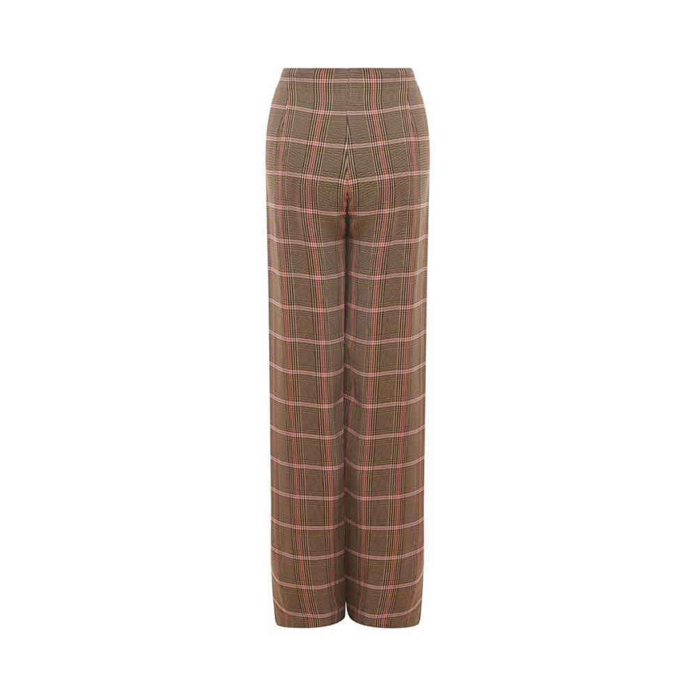 Lardini Elegant Brown Viscose Pants for Women Lardini