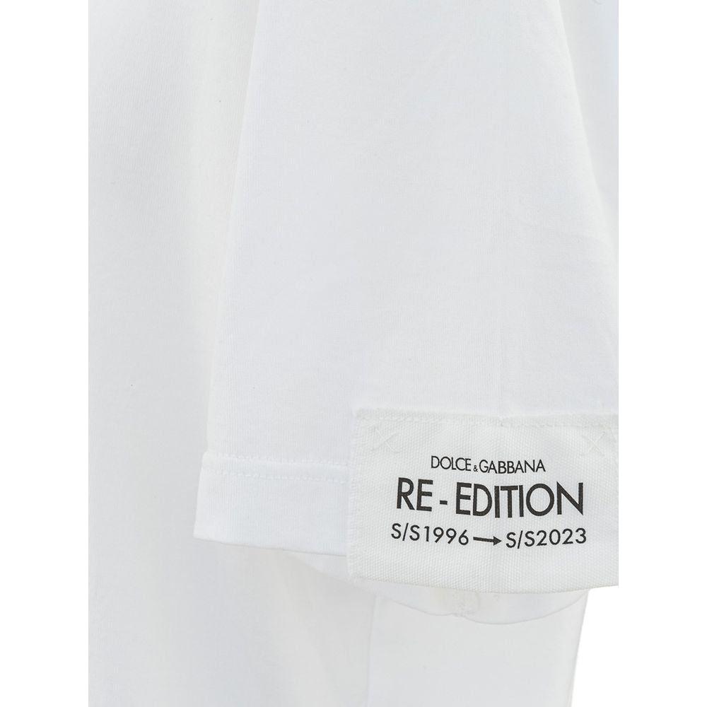 Dolce & Gabbana White Cotton T-Shirt Dolce & Gabbana