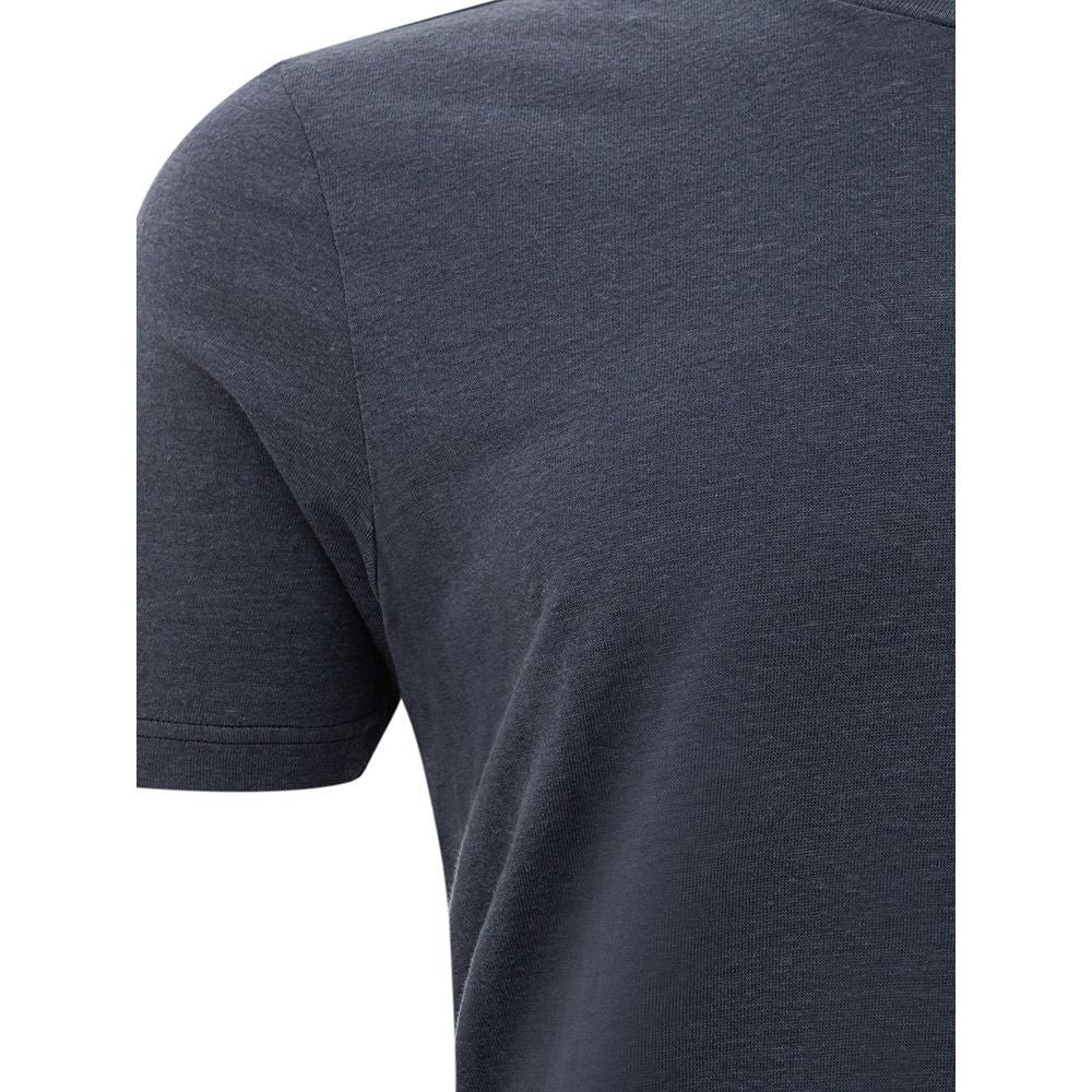 Gran Sasso Elegant Gray Cotton T-Shirt Gran Sasso