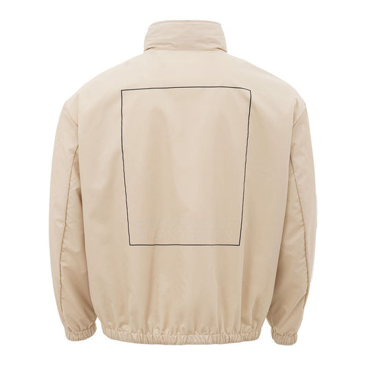 Armani Exchange Beige Polyamide Jacket for the Modern Man Armani Exchange