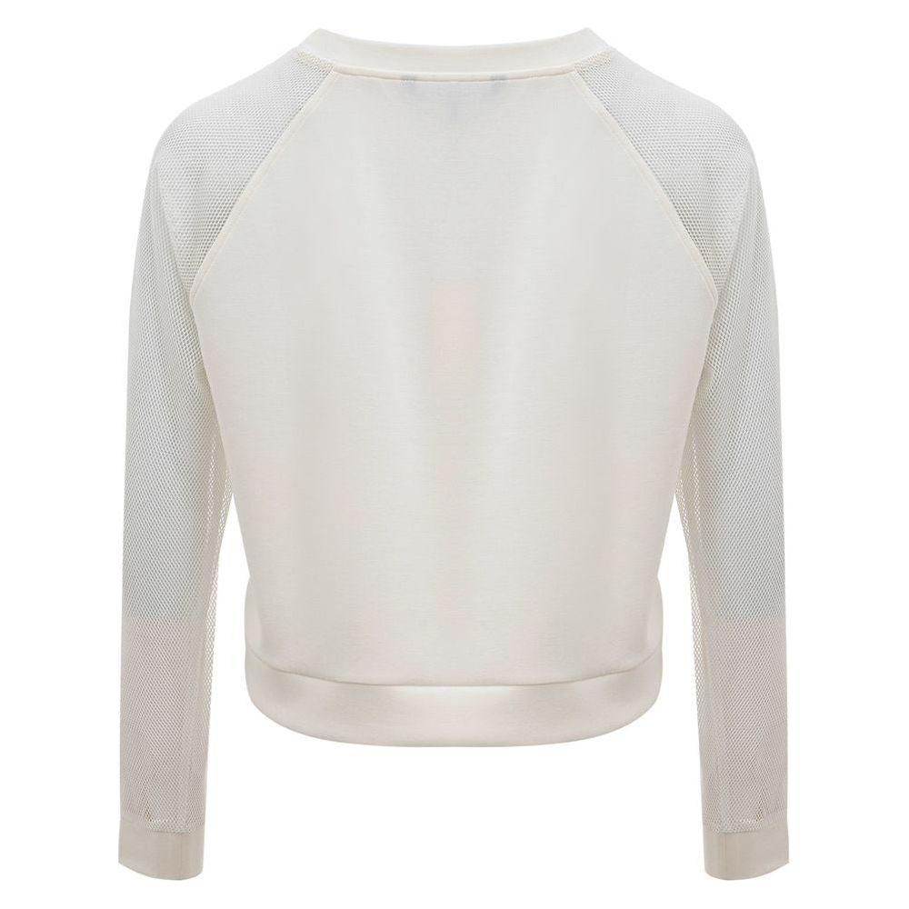 Armani Exchange Elegant White Polyamide Sweater Armani Exchange