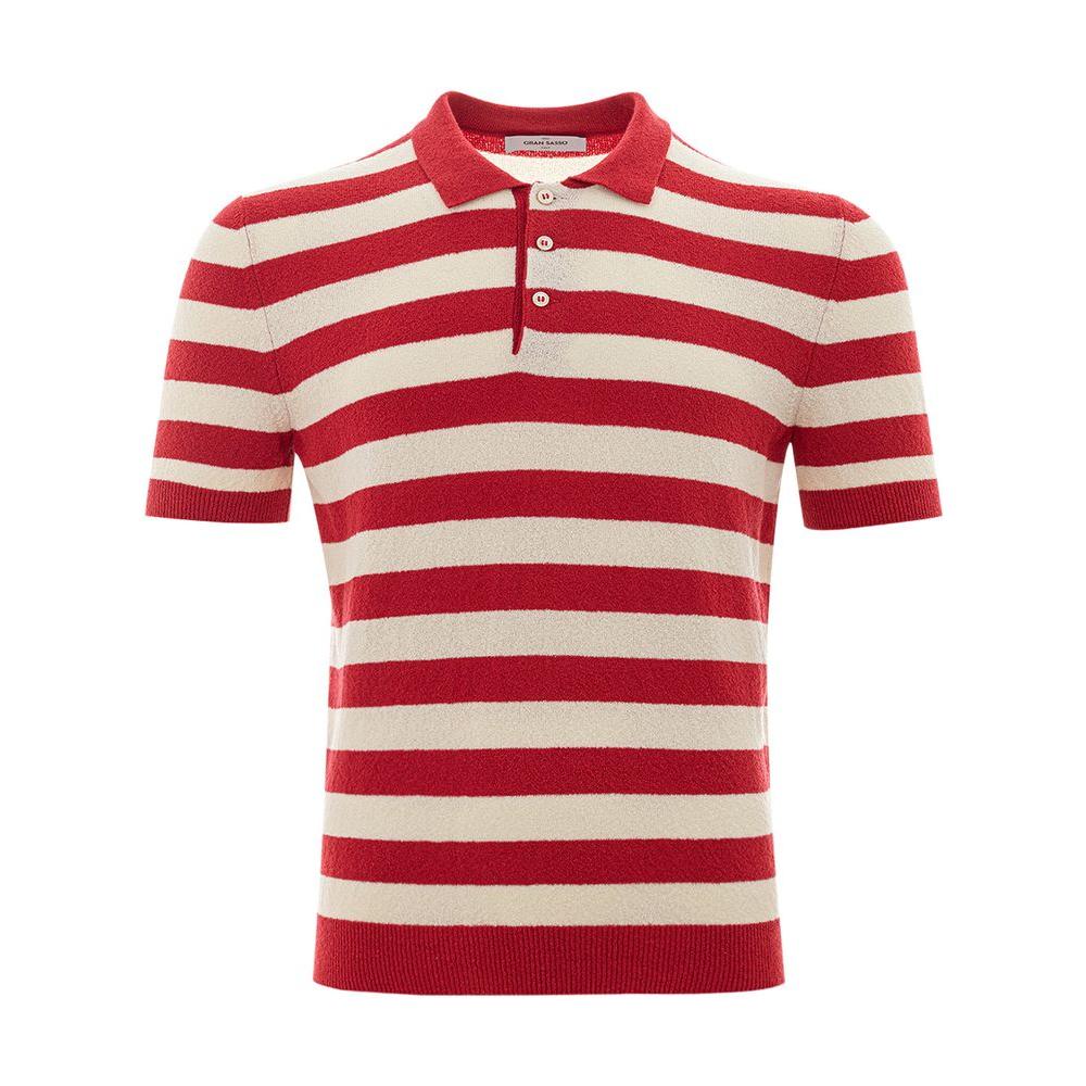 Gran Sasso Elegant Cotton Polo Shirt in Vibrant Red Gran Sasso