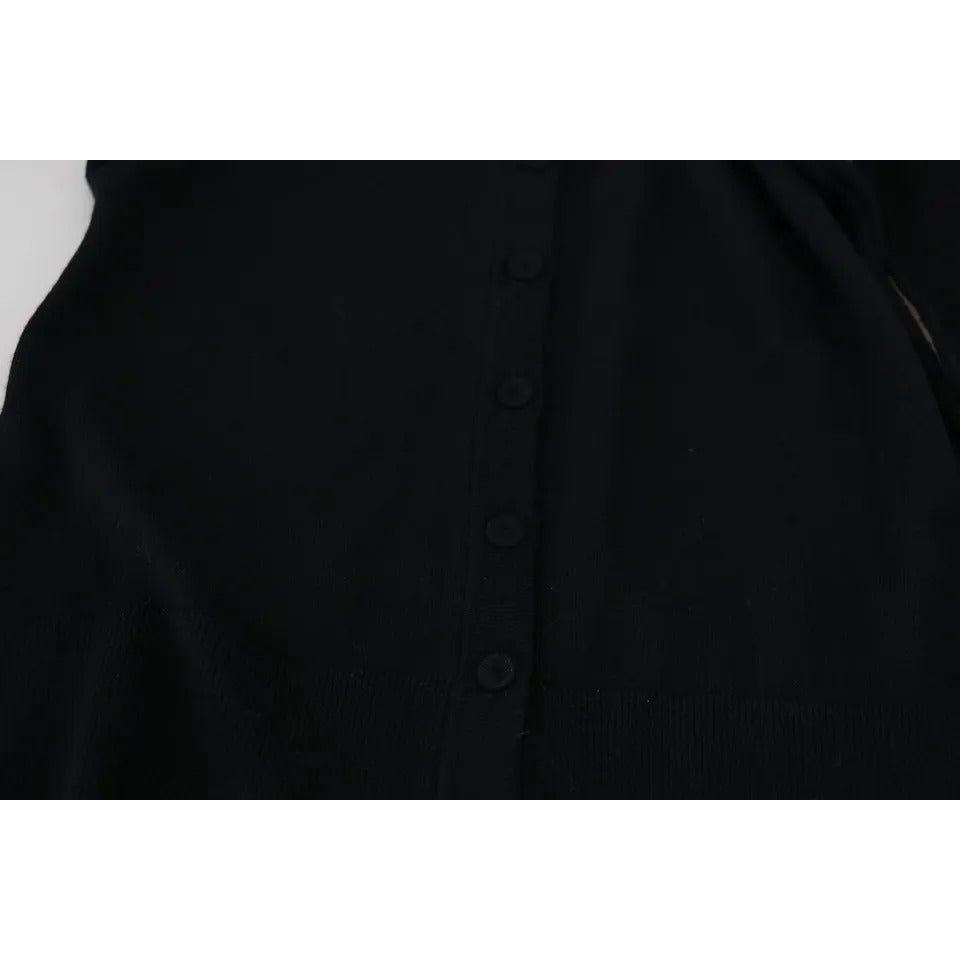 Dolce & Gabbana Black Long Sleeve Blouse Sweater Dolce & Gabbana