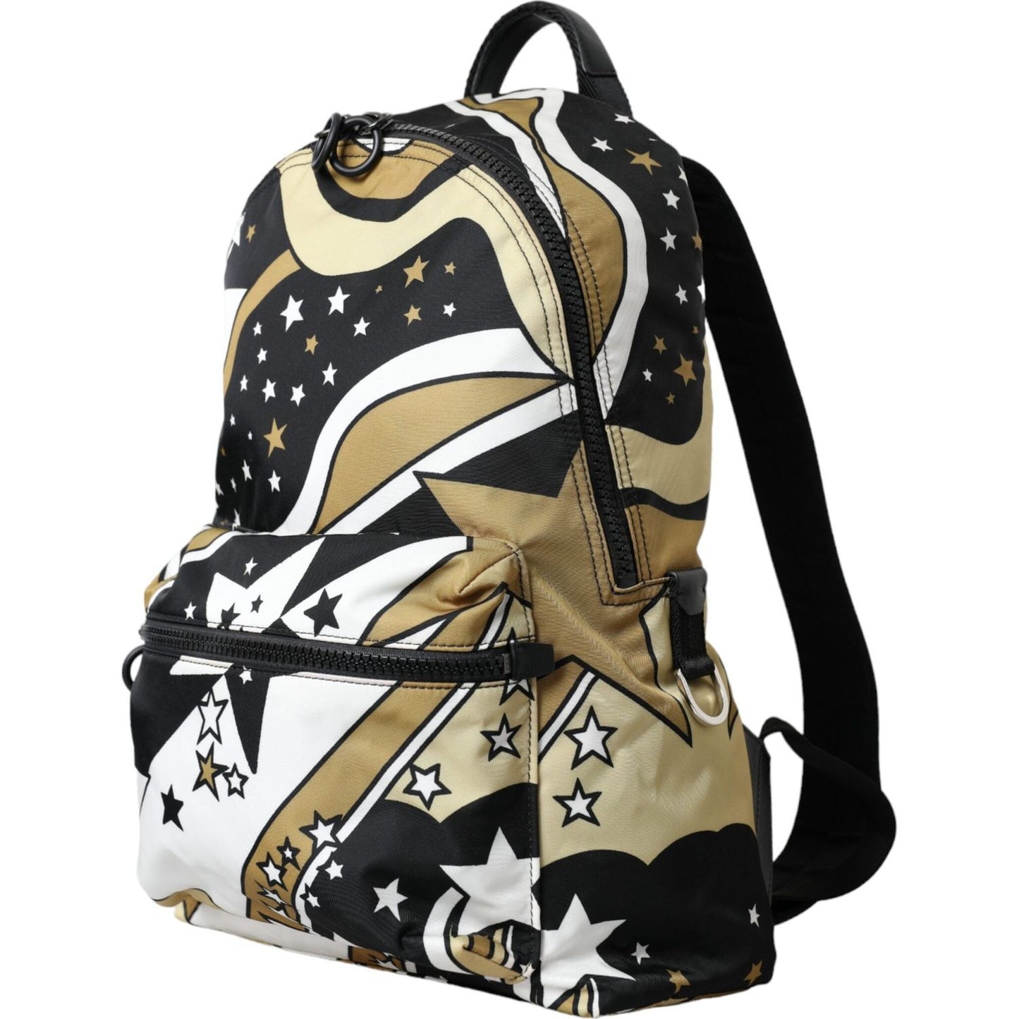 Dolce & Gabbana Multicolor Stripes Stars Nylon Backpack Men Bag Dolce & Gabbana