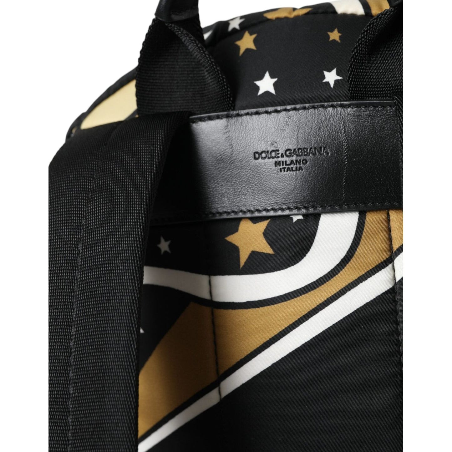 Dolce & Gabbana Multicolor Stripes Stars Nylon Backpack Men Bag Dolce & Gabbana