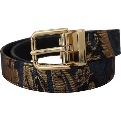 Dolce & Gabbana Multicolor Jacquard Leather Logo Buckle Belt 1728,5 Inches,67345645728,75 cm / 29,Accessories,Belts - Accessories,Belts - Women - Accessories,Dolce & Gabbana,Material: Leather,Multicolor,New with tags,Regular Belts - Belts - Accessories,Wo
