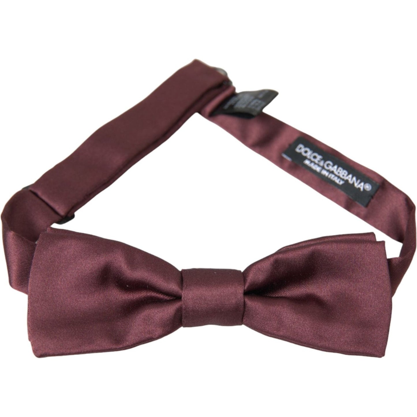 Dolce & Gabbana Brown Silk Adjustable Neck Men Bow Tie Dolce & Gabbana