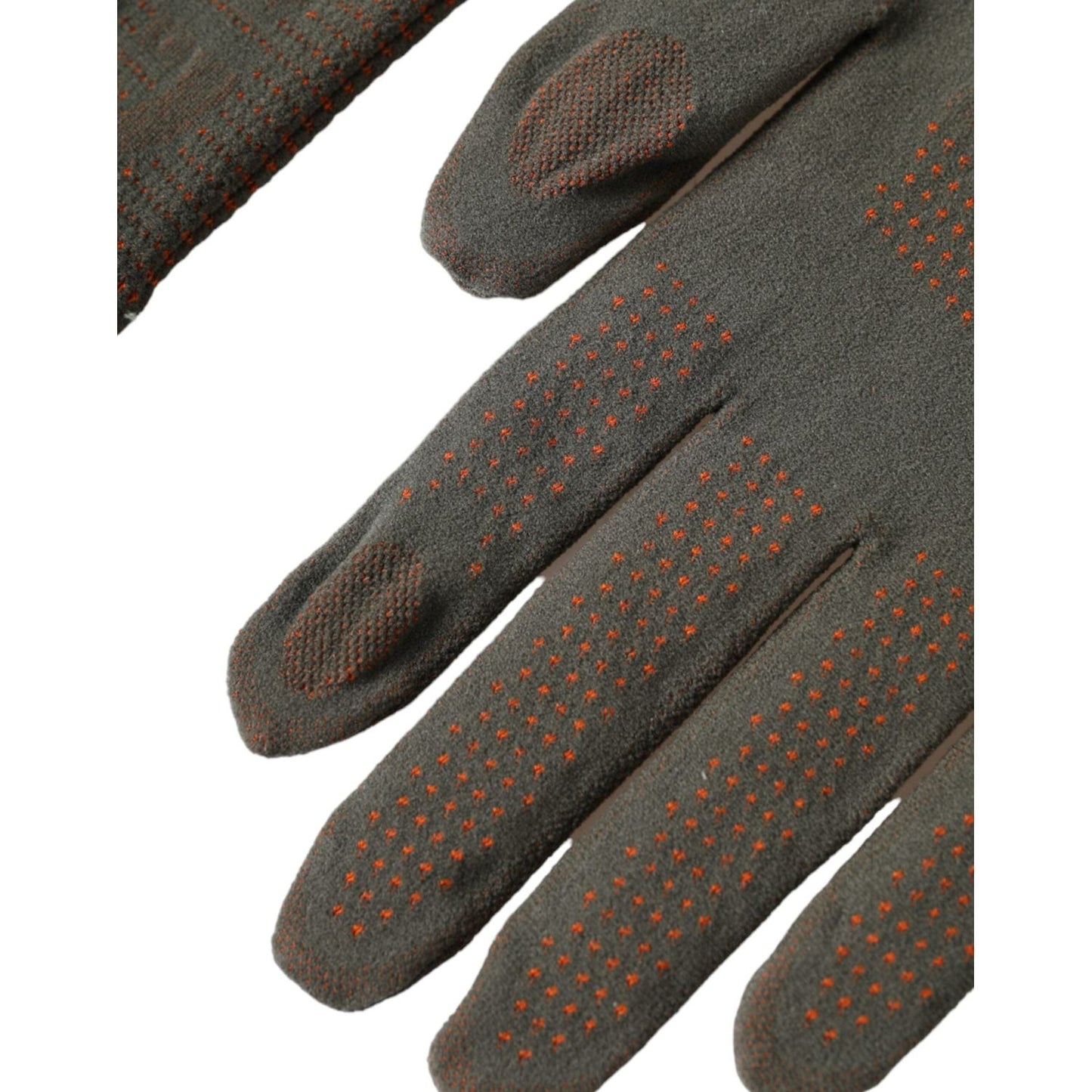 Dolce & Gabbana Brown Cotton Stretch Wrist Length Gloves Dolce & Gabbana