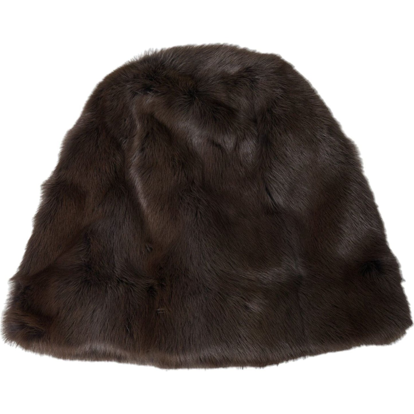 Dolce & Gabbana Brown Weasel Fur Womens Cashmere Hat Beanie Dolce & Gabbana