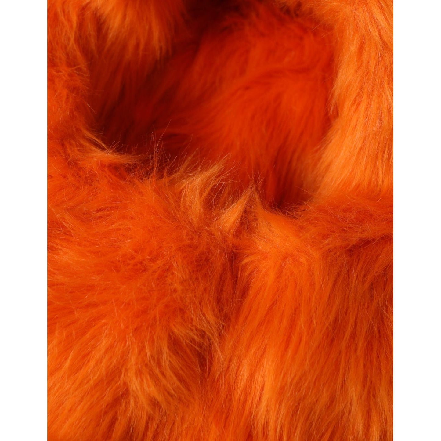 Dolce & Gabbana Orange Faux Fur Whole Head Wrap Hat Dolce & Gabbana