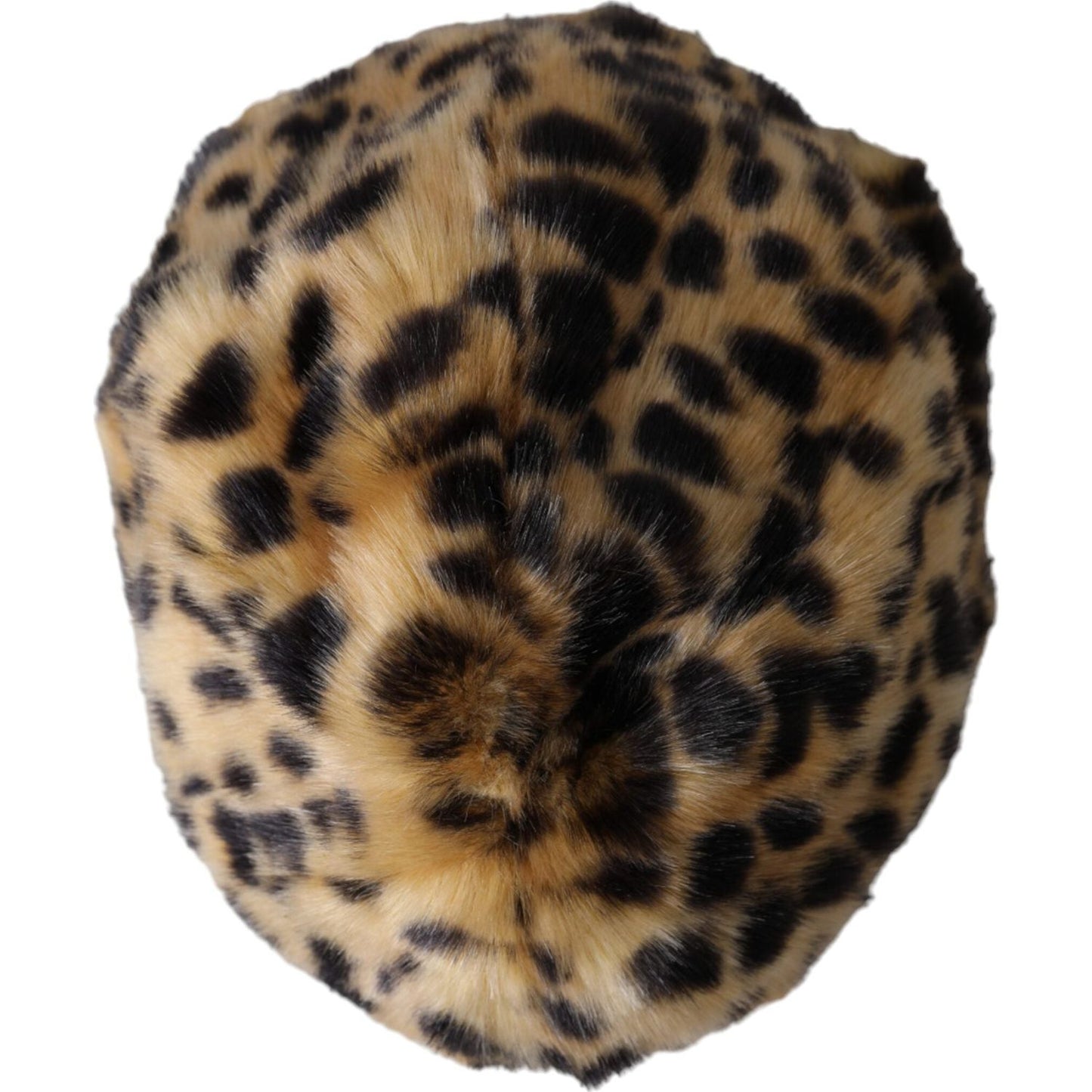 Dolce & Gabbana Brown Leopard Fur Women Bucket Hat Dolce & Gabbana