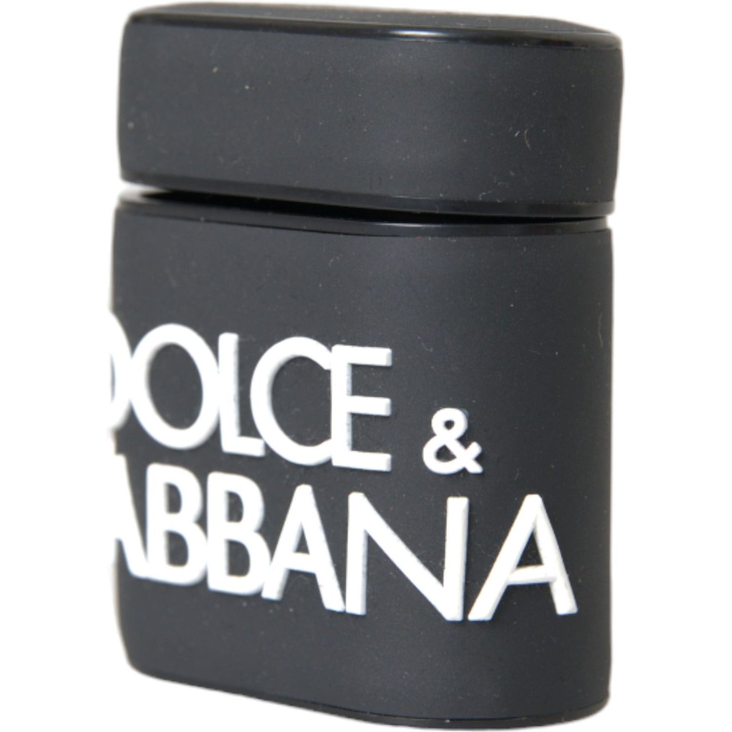 Dolce & Gabbana Black White Silicone Embossed Logo Airpods Case Dolce & Gabbana