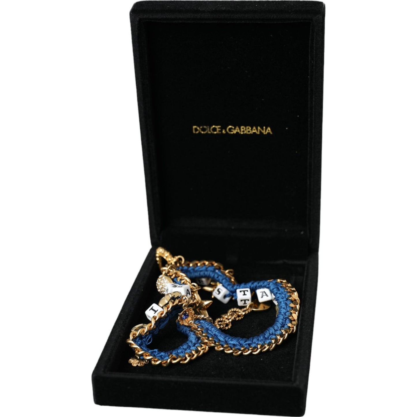 Dolce & Gabbana Gold Tone Brass Chain Iam The Star Bracelet Dolce & Gabbana