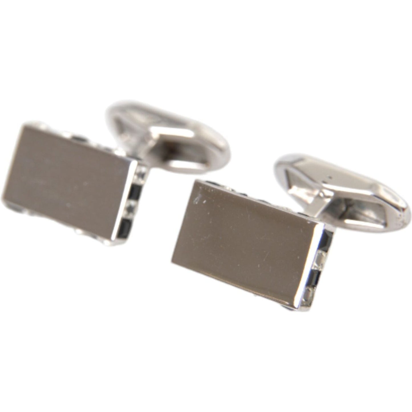 Dolce & Gabbana Silver Plated Metal Brass Pin Men Cufflinks Dolce & Gabbana