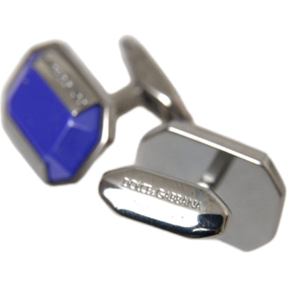 Dolce & Gabbana Silver Plated Brass Pin Crystal Cufflinks 1728,67345645728,Accessories,Category - Jewellery,Cufflings - Ties and Formal Accessories - Accessories,Cufflinks - Men - Jewelry,Dolce & Gabbana,Glass,Jewellery - Accessories,Jewelry,Materials: Br