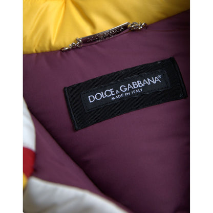 Dolce & Gabbana Multicolor Windbreaker Puffer Jacket Men 1728,67345645728,Clothing,Dolce & Gabbana,IT52 | XL,Jackets & Coats - Clothing,Jackets - Men - Clothing,Material: 100% Polyester,Men,Men - Clothing,Multicolor,New with tags,Parkas - Jackets & Coats