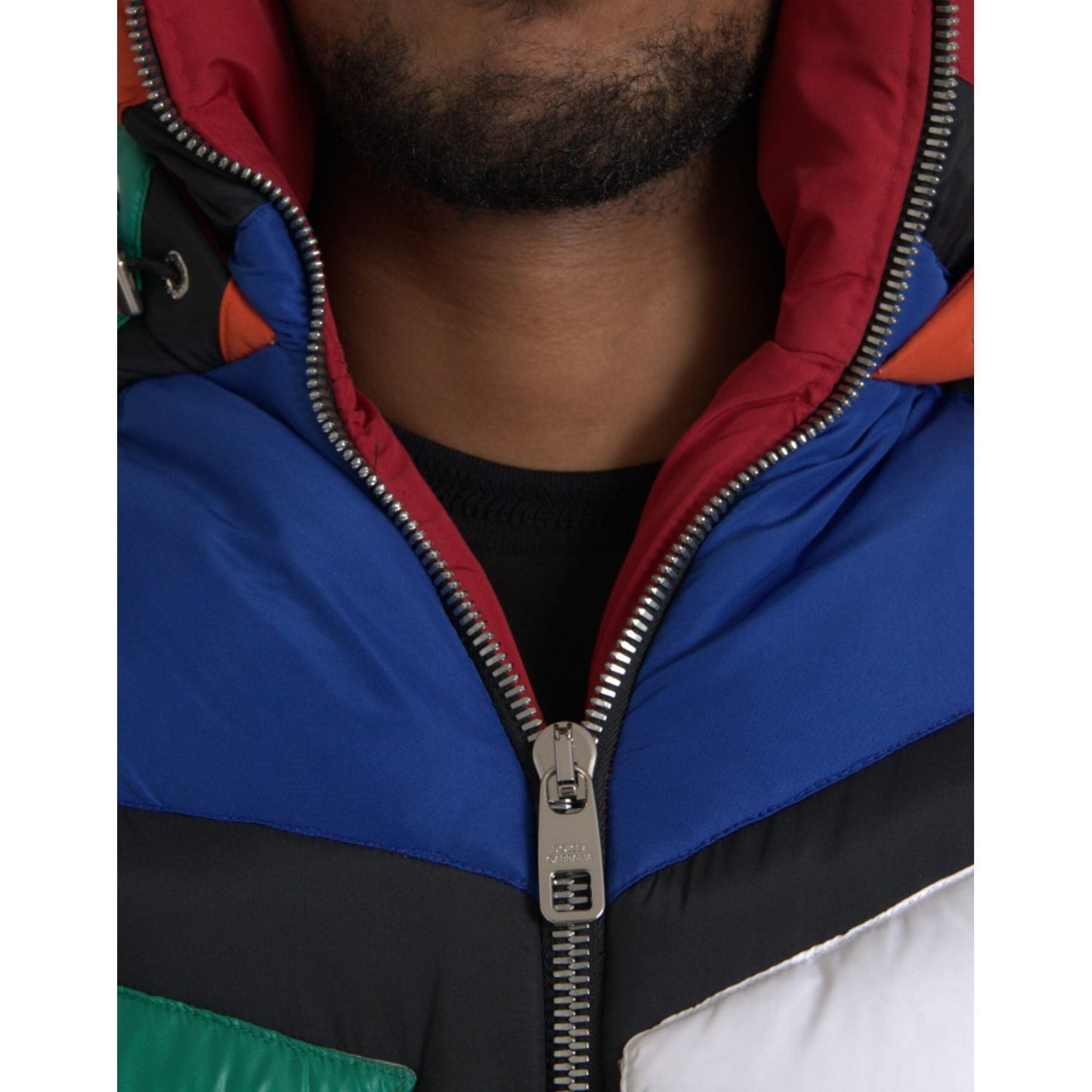 Dolce & Gabbana Multicolor Quilted Hooded Puffer Jacket 1728,67345645728,Clothing,Dolce & Gabbana,Full-Length Jackets - Jackets & Coats - Clothing,IT52 | XL,Jackets & Coats - Clothing,Jackets - Men - Clothing,Material: 50% Polyester 50% Nylon,Men,Men - Cl
