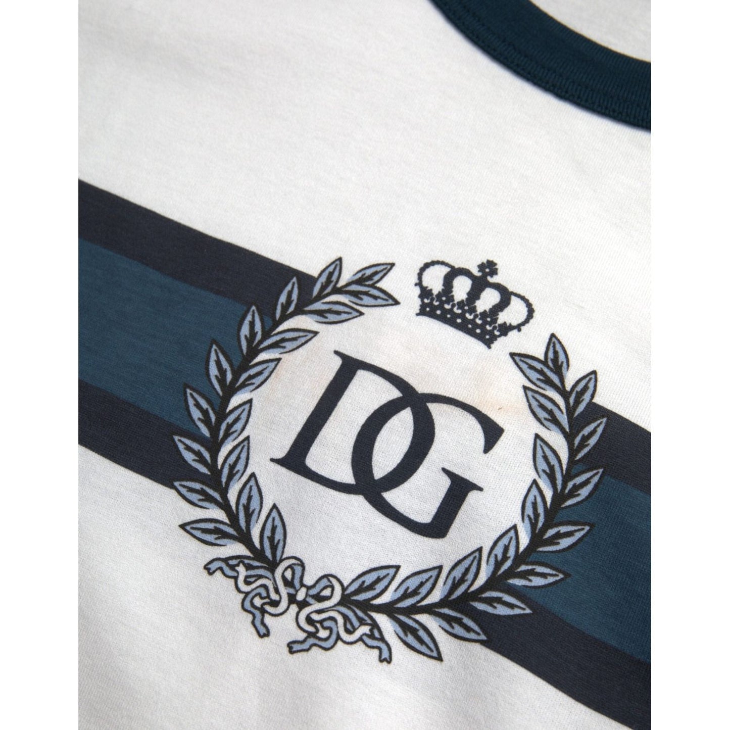 Dolce & Gabbana White D&G Logo Cotton Short Sleeves T-shirt Dolce & Gabbana