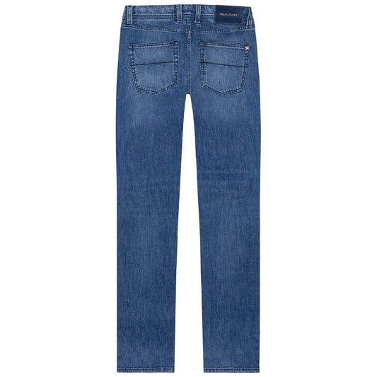 Tramarossa Blue Cotton Jeans & Pant Tramarossa