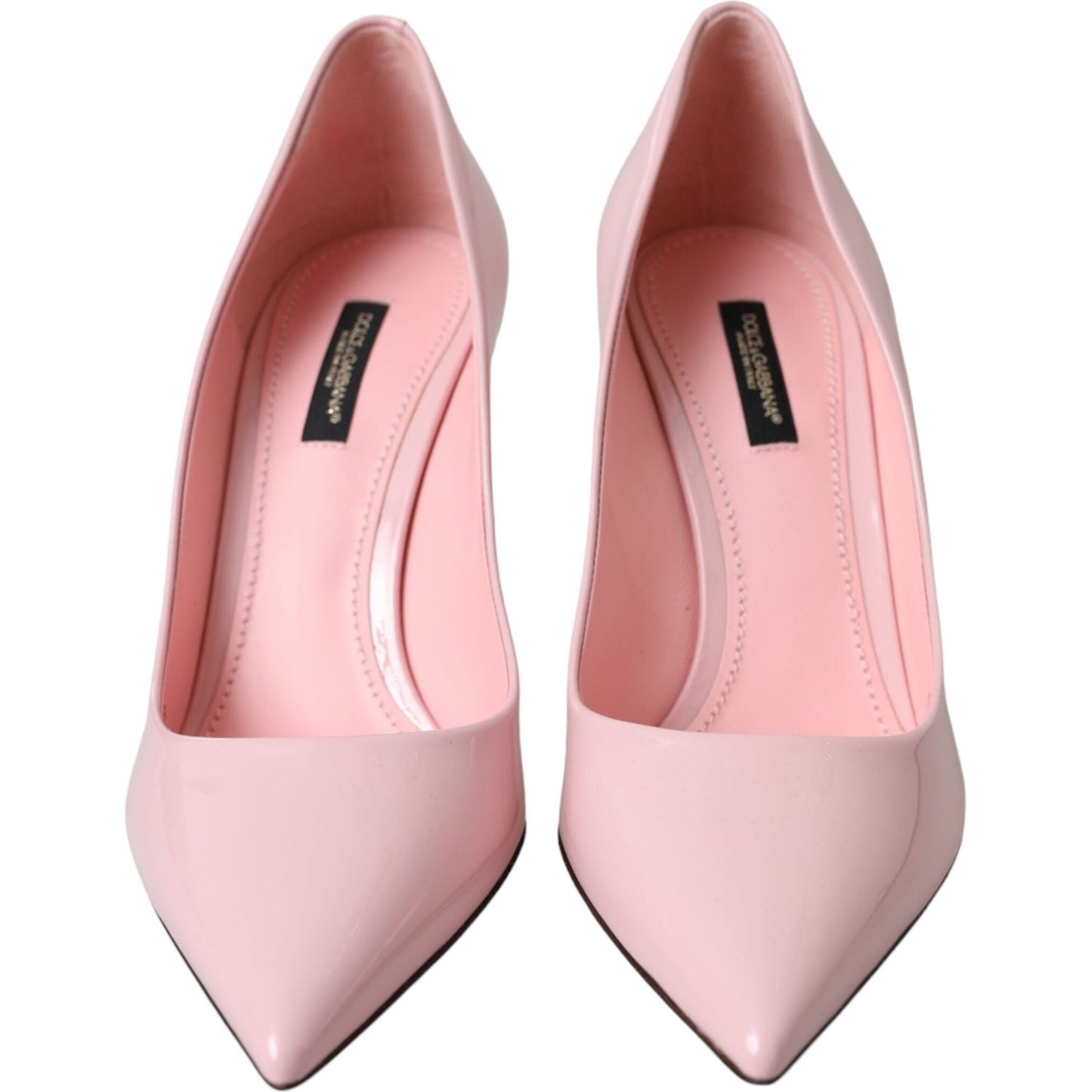 Dolce & Gabbana Light Pink Patent Leather Pumps Heels Shoes Dolce & Gabbana