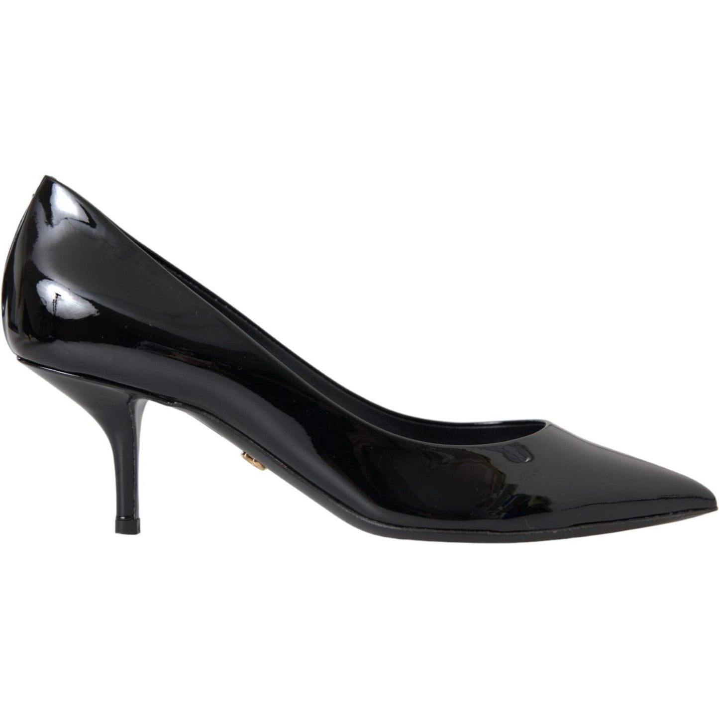 Dolce & Gabbana Black Patent Leather Heels Pumps Shoes Dolce & Gabbana