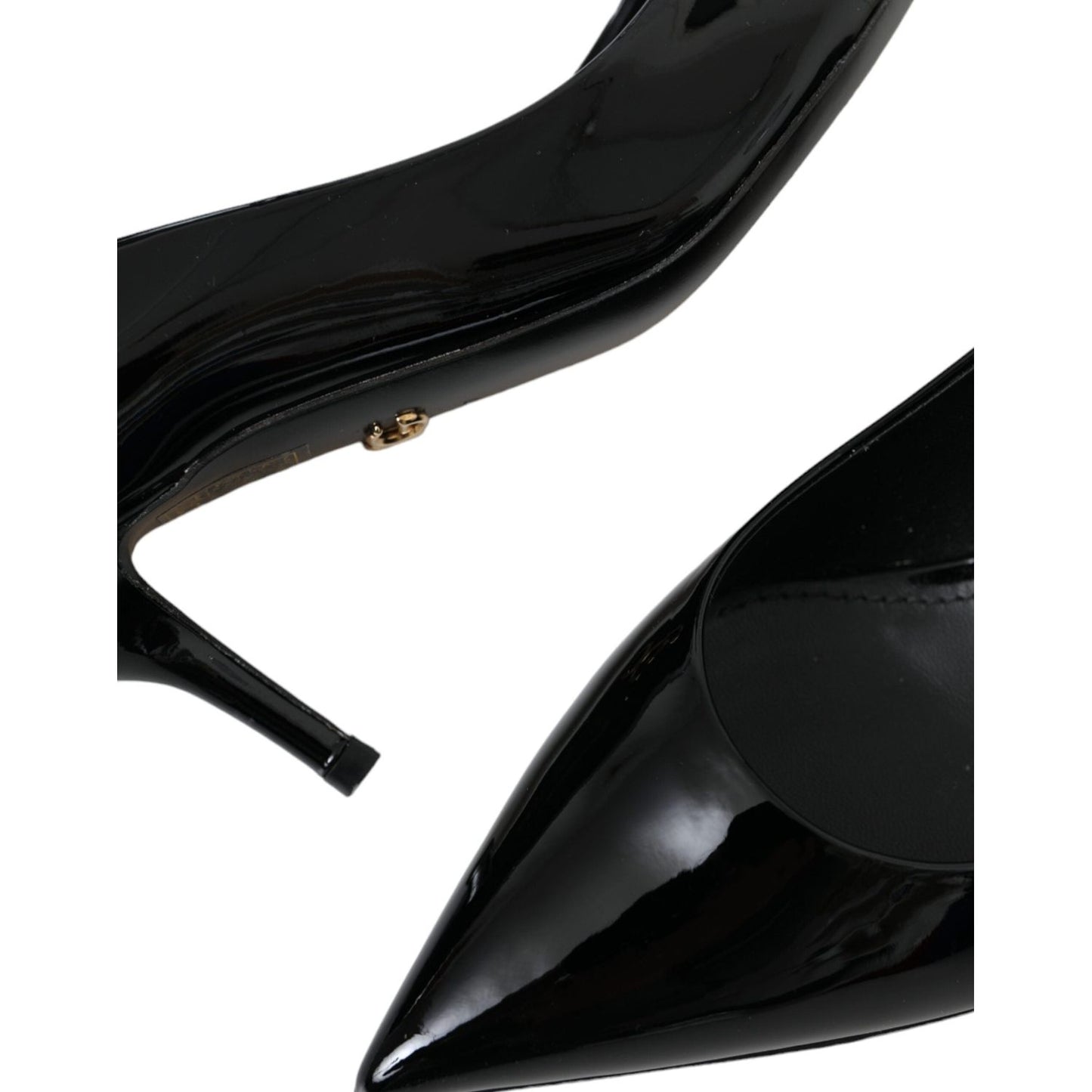 Dolce & Gabbana Black Patent Leather Heels Pumps Shoes Dolce & Gabbana