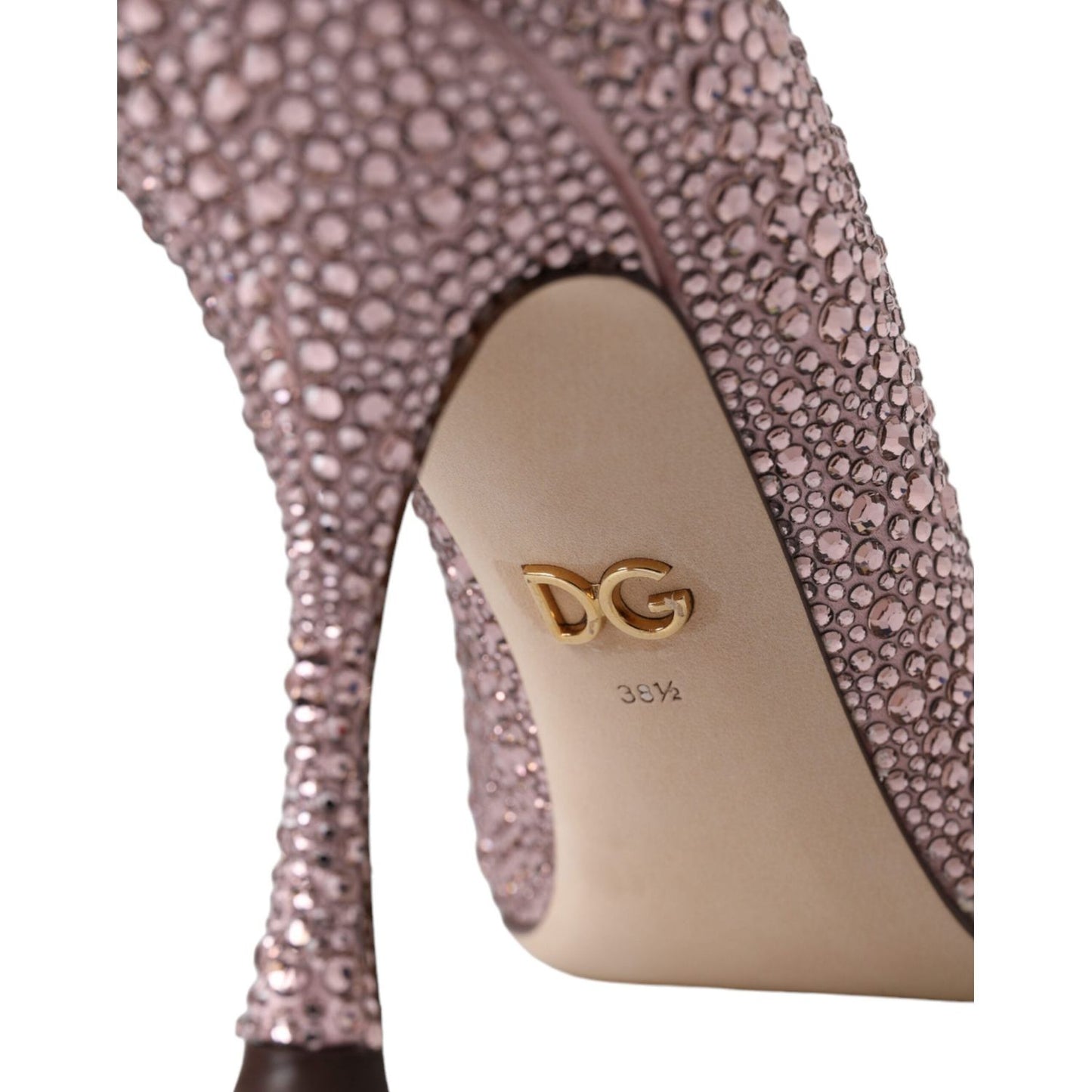 Dolce & Gabbana Pink Strass Crystal Heels Pumps Shoes Dolce & Gabbana