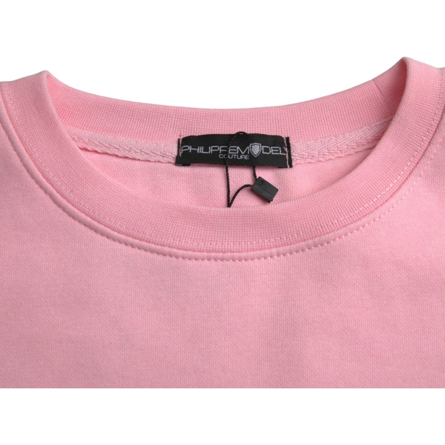 Philippe Model Pink Cotton Logo Long Sleeves Pullover Sweater Philippe Model