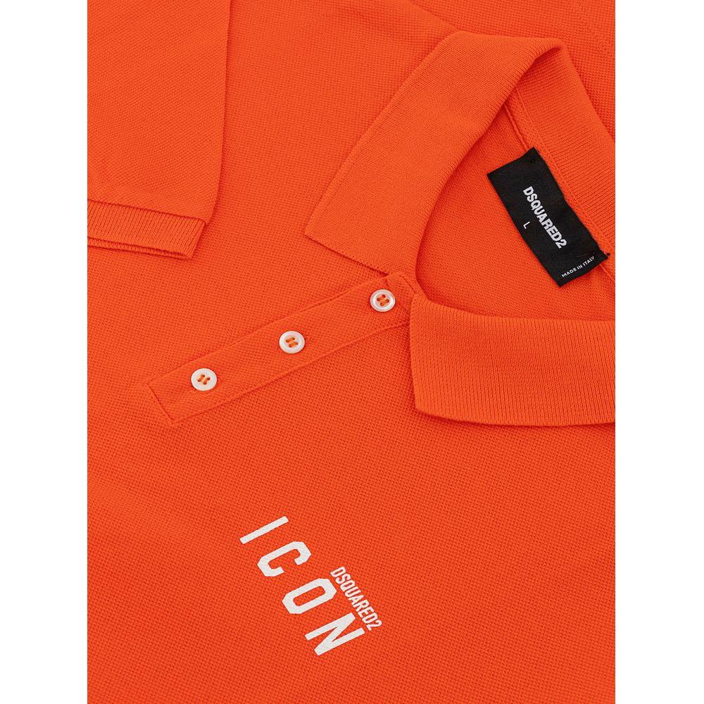 Dsquared² Orange Cotton Polo Shirt Dsquared²