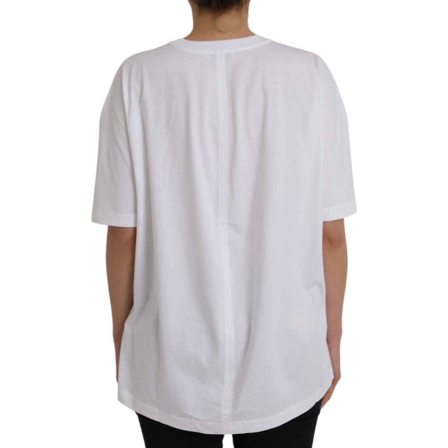 Balenciaga White Cotton Crew Neck Short Sleeves T-shirt