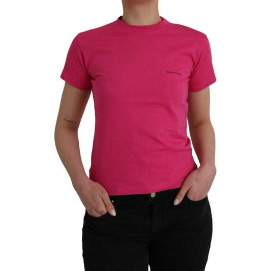 Balenciaga Pink Cotton Crew Neck Short Sleeves Tee Top T-shirt 1728,67345645728,Balenciaga,Clothing,Material: 100% Cotton,Pink,Preowned / Defect,S,T-Shirts - Clothing,T-Shirts - T-Shirts - Clothing,Tops & T-Shirts - Women - Clothing,Women,Women - Clothing