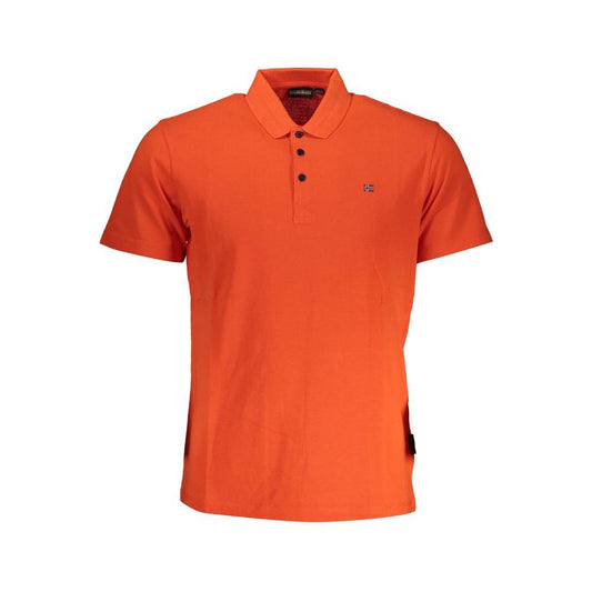 Napapijri Red Cotton Men Polo Shirt Napapijri