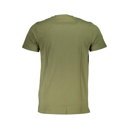 Cavalli Class Green Cotton T-Shirt Cavalli Class