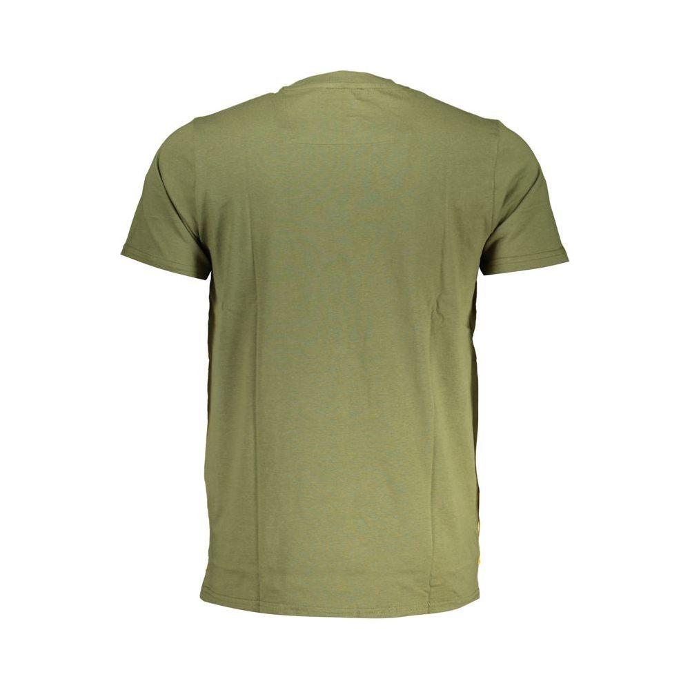 Cavalli Class Green Cotton T-Shirt Cavalli Class