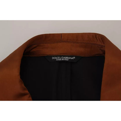 Dolce & Gabbana Bronze Monkey Print Silk Slim Jacket Blazer 1728,67345645728,Blazers - Men - Clothing,Blazers - Suits & Blazers - Clothing,Bronze,Clothing,Dolce & Gabbana,IT46 | S,Material: 100% Silk,Men,Men - Clothing,New with tags,Suits & Blazers - Clot