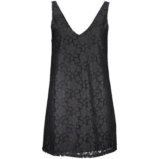 Desigual Black Viscose Dress Desigual