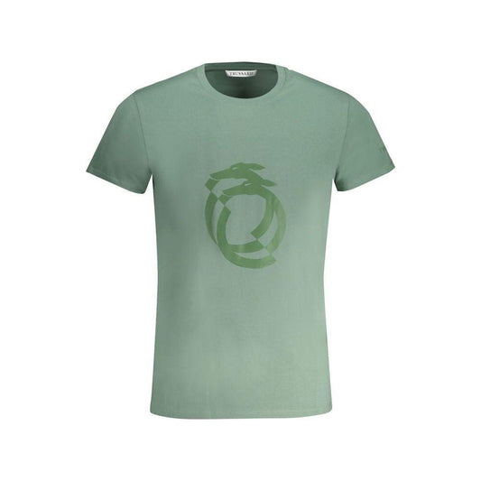 Trussardi Green Cotton T-Shirt MAN T-SHIRTS Trussardi