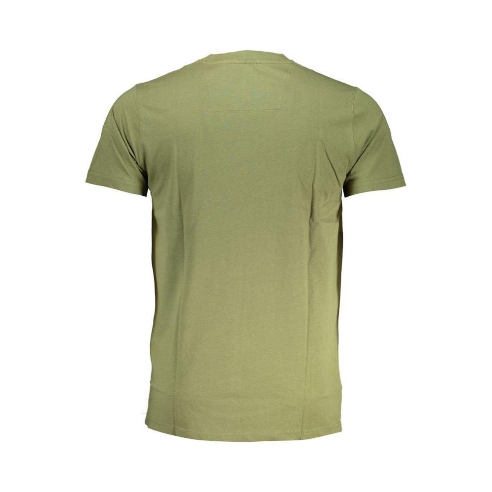 Cavalli Class Green Cotton T-Shirt Cavalli Class