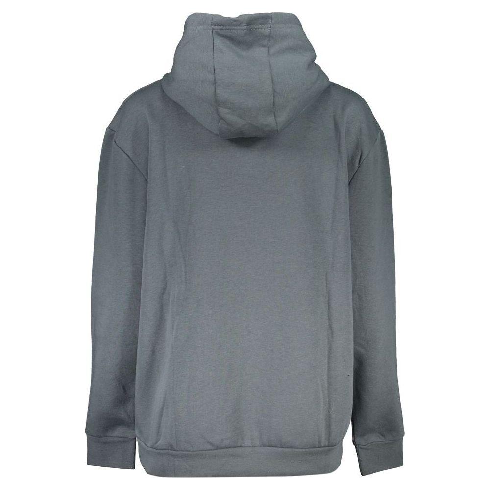 Cavalli Class Elegant Hooded Fleece Sweatshirt in Gray Cavalli Class