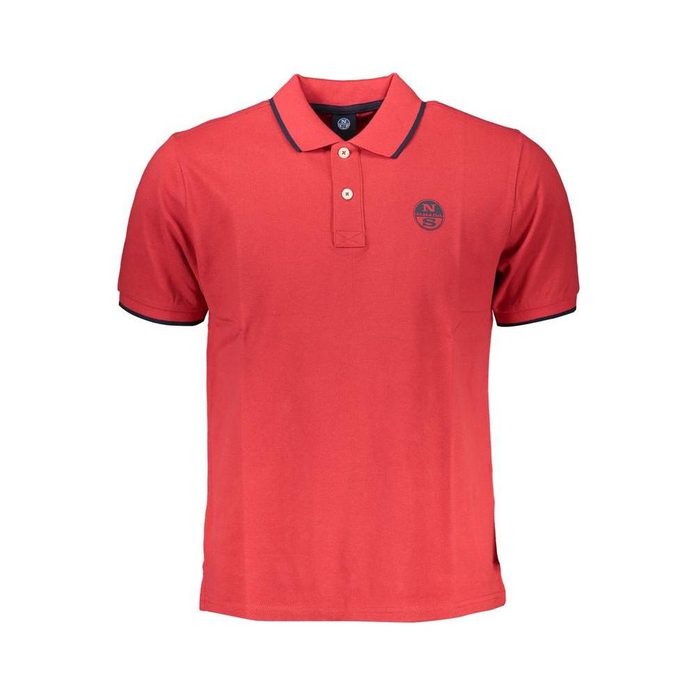 North Sails Red Cotton Polo Shirt North Sails