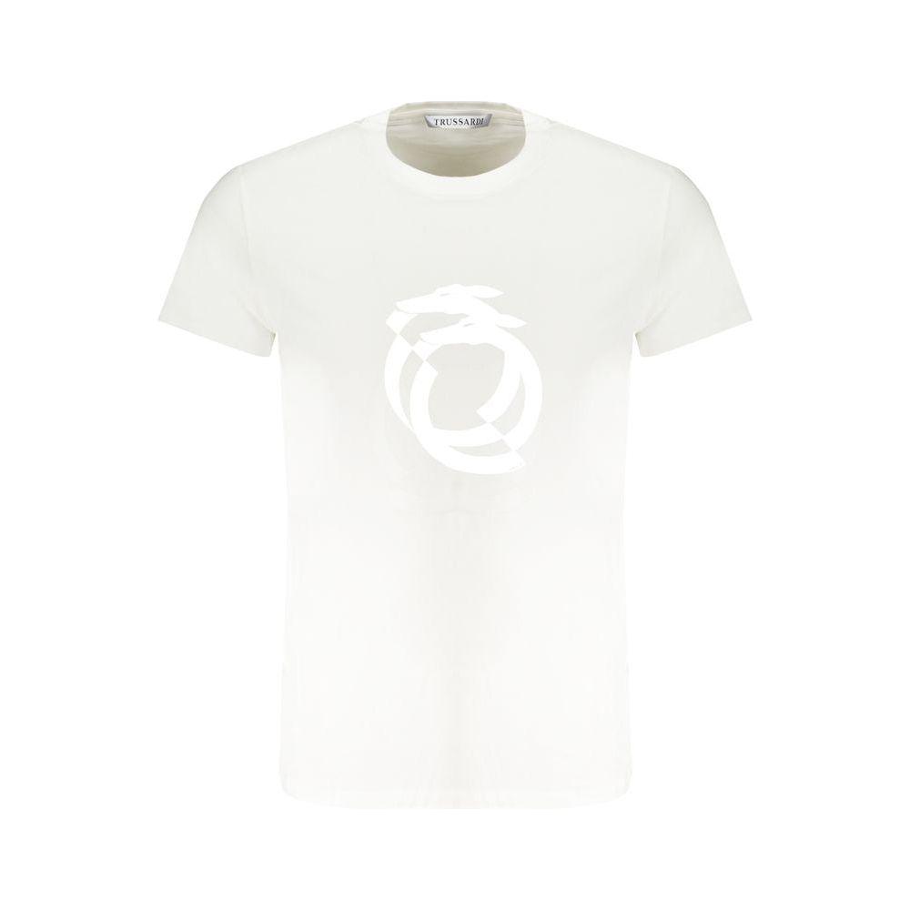 Trussardi White Cotton T-Shirt Trussardi