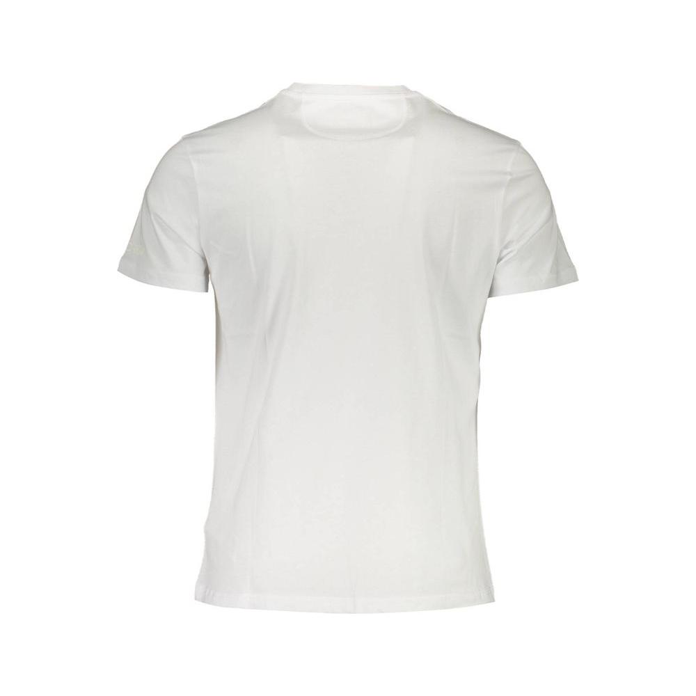 La Martina White Cotton Men T-Shirt La Martina