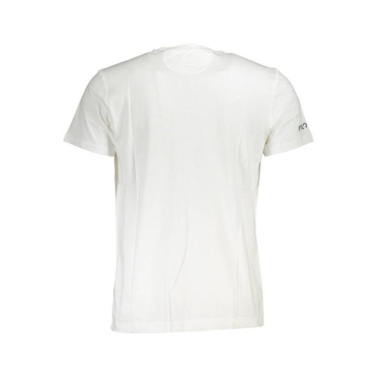 La Martina White Cotton Men T-Shirt La Martina